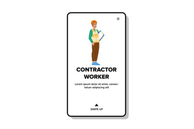 Contractor worker vector