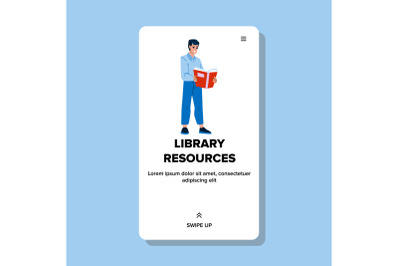 Library resources vector