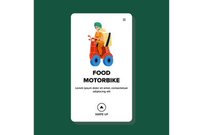 Food motorbike vector