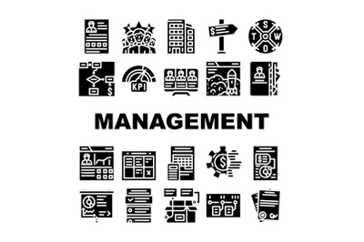 Business Management Business Icons Set Vector