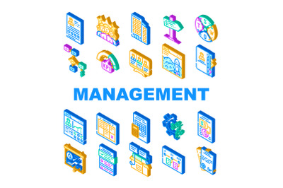 Business Management Business Icons Set Vector