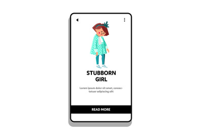 Stubborn Girl Kid Wanting Buy Toy In Store Vector