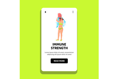 immune strength female vector