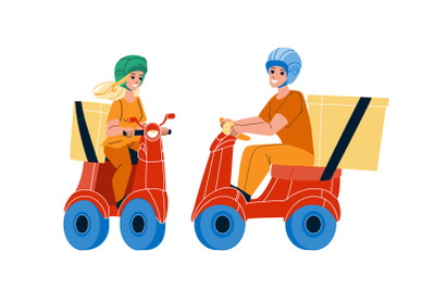 scooter delivery vector