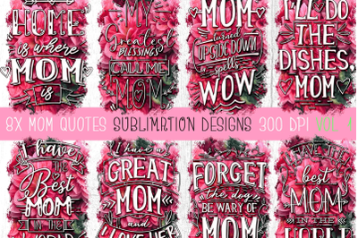 Mom Quotes Sublimation Pack 1