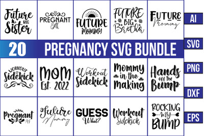 Pregnancy SVG Design Bundle