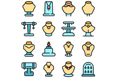 Jewelry dummy icon, outline style