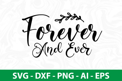 Forever and ever svg