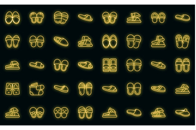 Home slippers icon, outline style