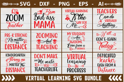 Virtual Learning SVG Bundle