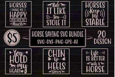 Horse Saying SVG Bundle