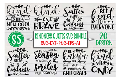 Kindness Quotes SVG Bundle