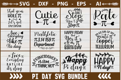 pi day svg bundle