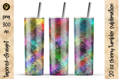 20 Oz Abstract Skinny Tumbler Sublimation.