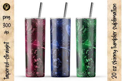 20 Oz Colorful Trendy Abstract Skinny Tumbler Sublimation Design