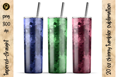 20 Oz Colorful Trendy Abstract Skinny Tumbler Sublimation Design