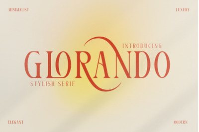 Glorando Typeface