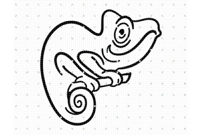 Chameleon SVG clipart