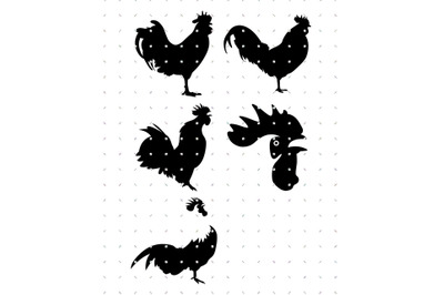Rooster SVG and PNG clipart
