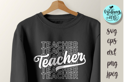 Teacher mirror svg&2C; teacher cut file