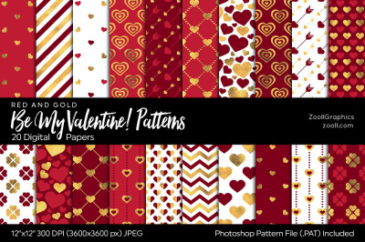 Be My Valentine Digital Papers