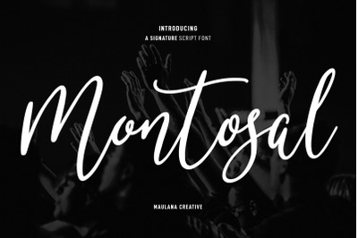 Montosal Signature Script Font