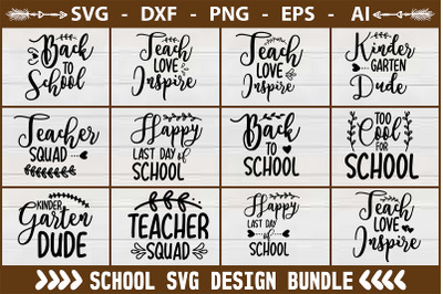 School SVG Design Bundle