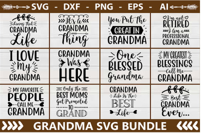 Grandma SVG Bundle
