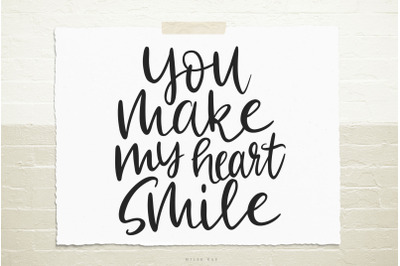 You make my heart smile SVG cut file