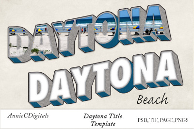 Daytona Photo Title Template