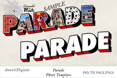 Parade Photo Title Template