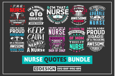 Nurse Lettering design bundle.