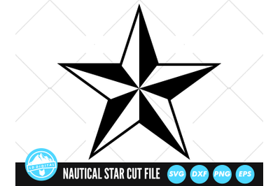 Nautical Star SVG | Compass Star Cut File | Facet Star SVG