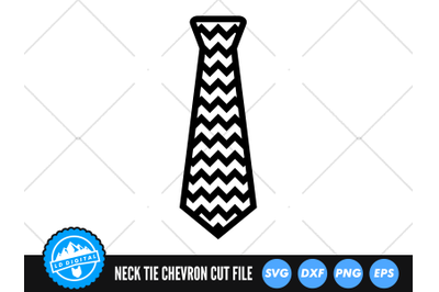 Patterned Neck Tie Chevron SVG | Striped Neck Ties Cut File