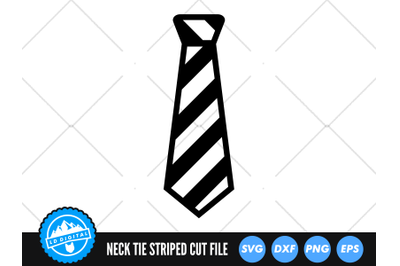 Patterned Neck Tie Striped SVG | Striped Neck Ties Cut File