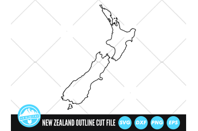 New Zealand Outline SVG | New Zealand Cut File | NZ Map SVG