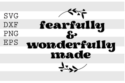 Fearfully and wonderfully made SVG