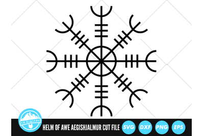 Helm of Awe SVG | Aegishjalmr Cut File | Viking Symbol SVG