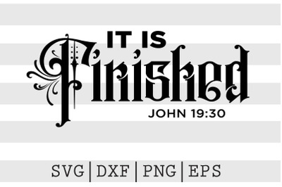 It is finished John 19 30 SVG