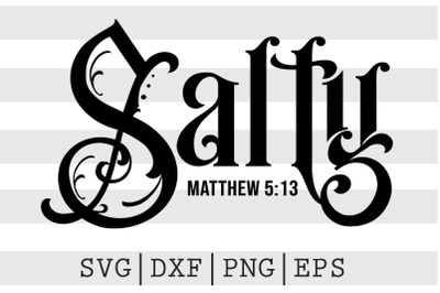 Salty Matthew 5 13 SVG