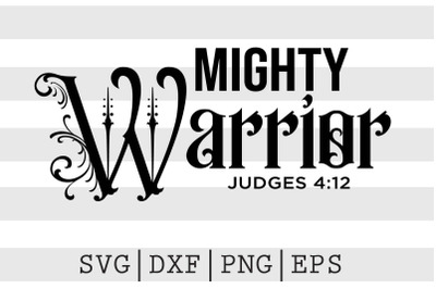 Mighty warrior Judges 4 12 SVG