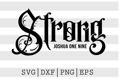 Strong Joshua One Nine SVG