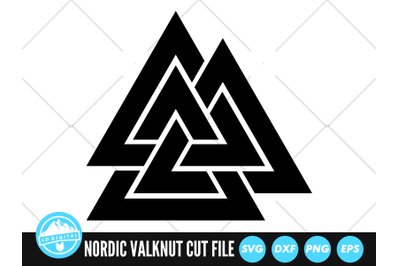 Nordic Valknut SVG | Nordic Symbol Cut File | Viking Symbol SVG