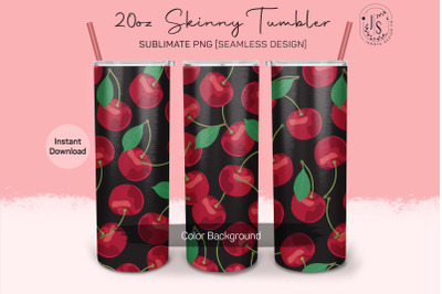 Cherry Berry Fruit 20oz Tumbler Sublimation Wraps