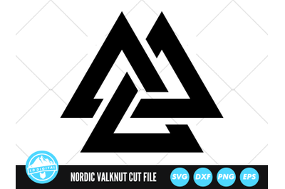 Nordic Valknut SVG | Nordic Symbol Cut File | Viking Symbol SVG