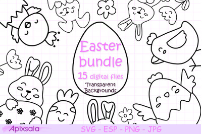 Easter Digital Stamps Bundle