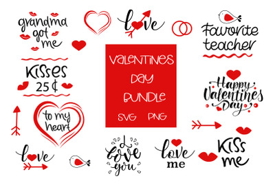 Valentines Day Quotes SVG Cut File.