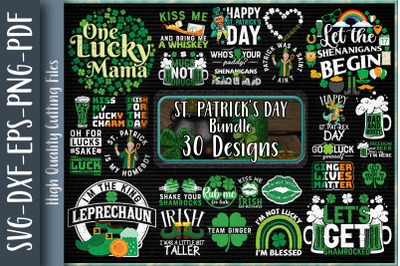 St Patrick Day Bundle-30 Designs-220119