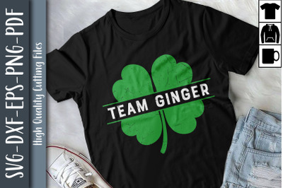 Team Ginger St Patrick Day Drinking Gift