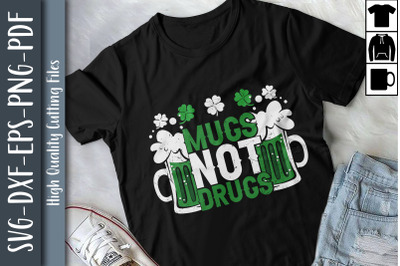 Funny Mugs Not Drugs Distressed